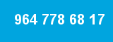 964 778 68 17 964 778 68 17